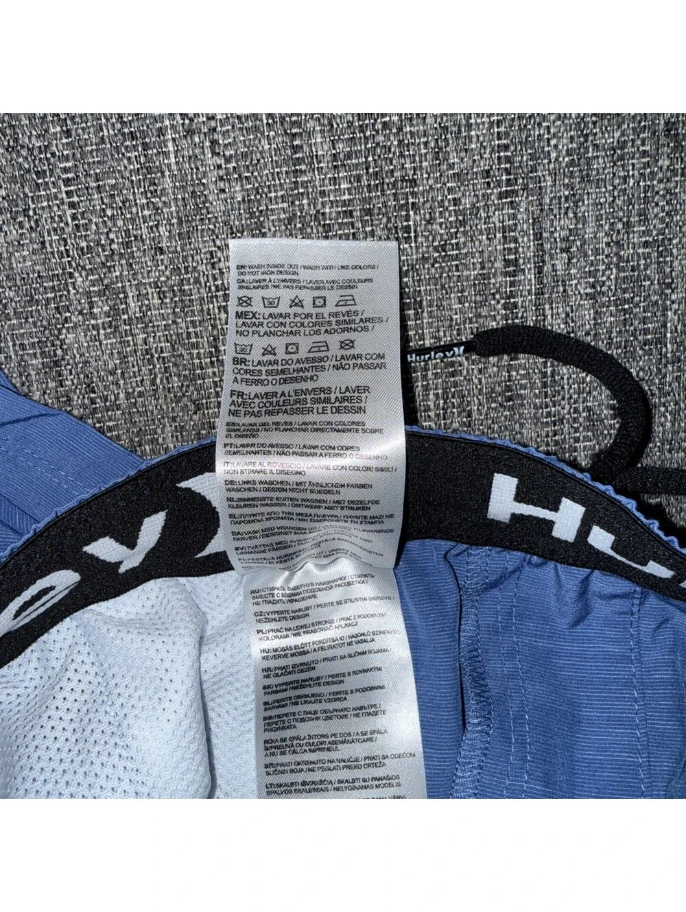 Hurley Boys Large Sizes 14-16 Boardshorts H2O Dri Shoreline Blue 987671-U0H New